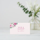 Haarmake-up Blush Roze Visitekaartje (Staand voorkant)