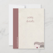 haarmeisje kaart (Achterkant)