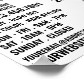 Haarmodellen, haarstijllijst, haarsalon-advert poster (Hoek)