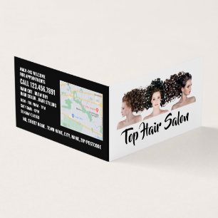Haarmodellen, Hair Stylist, Hair Salon Loyalty Visitekaartje