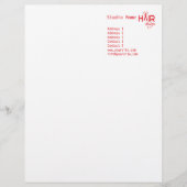 Haarontwerp 1 - Letterhoofd Custom Briefhoofd (Voorkant)