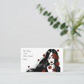 Haarontwerp Visitekaartje (Staand voorkant)