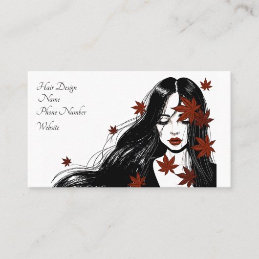 Haarontwerp Visitekaartje (Voorkant)