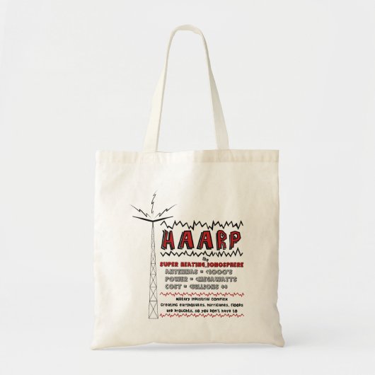 HAARP oververhit de ionosfeer zak Tote Bag (Voorkant)