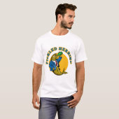 Haarpak drink bierfles t-shirt (Voorkant volledig)