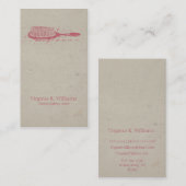  haarpenseellijst visitekaartje (Voorkant / Achterkant)