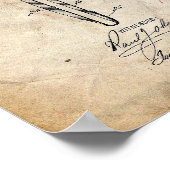 Haarpenseelpatroon Poster (Hoek)