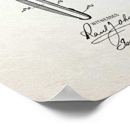 Haarpenseelpatroon Poster (Hoek)