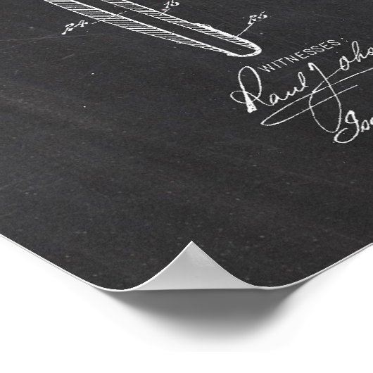 Haarpenseelpatroon Poster (Hoek)