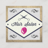 Haarpictogram | Hair Salon Vierkante Visitekaartje (Voorkant)