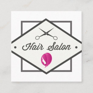 Haarpictogram Hair Salon Vierkante Visitekaartje
