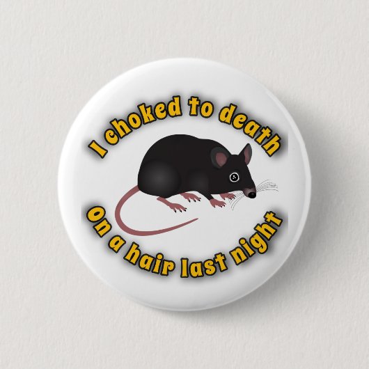 Haarpijnknop Ronde Button 5,7 Cm (Voorkant)