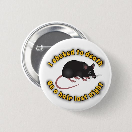 Haarpijnknop Ronde Button 5,7 Cm (Voorkant /achterkant)