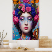 Haarprinses Poster (Keuken)