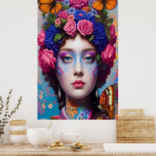 Haarprinses Poster (Keuken)