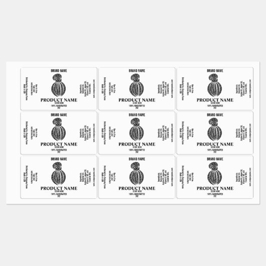 Haarproduct Etiket sjabloon Braids pakket Labels (Vel)