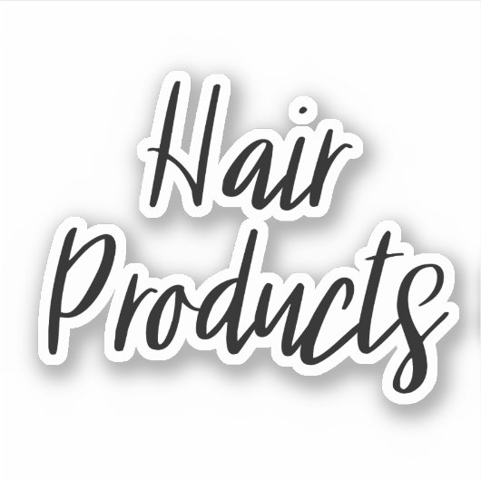 Haarproducten Opslag Sticker (Voorkant)