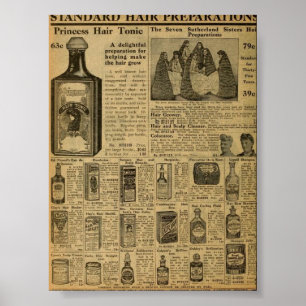 haarproducten poster