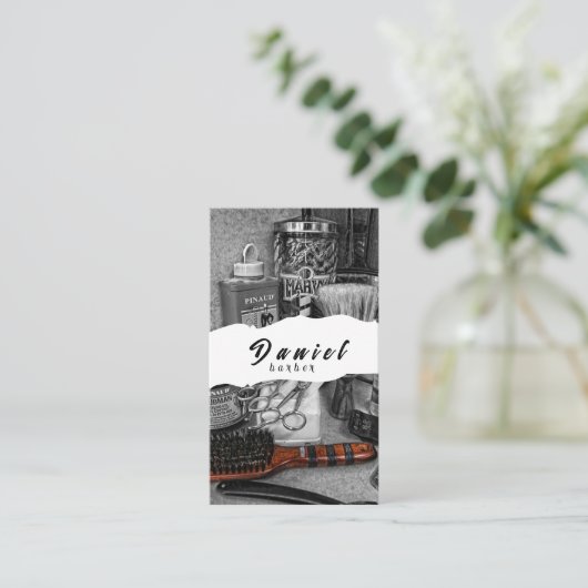 Haarprofessionals - Uw kenmerkende stijl Visitekaartje (Staand voorkant)