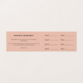 Haarsalon Afspraak Visitekaartje (Binnenkant ongevouwen)