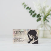 Haarsalon Afspraak Visitekaartje Afsprakenkaartje (Staand voorkant)