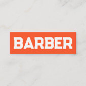 Haarsalon Barber Custom QR Mini Visitekaartje (Voorkant)