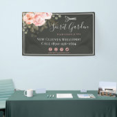 Haarsalon Beauty Stylist Elegante Bloemen Chic Roo Spandoek (Beurs)