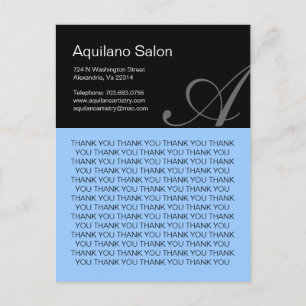 Haarsalon Bedankt Briefkaart