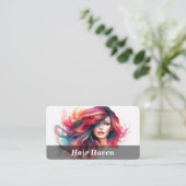 Haarsalon / Boutique Visitekaartje (Staand voorkant)