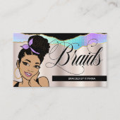 Haarsalon, Braid Stylist, Braiding,  Bronze Visitekaartje (Voorkant)