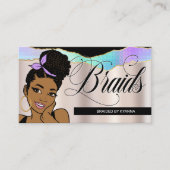 Haarsalon, Braid Stylist, Braiding,  Bronze Visitekaartje (Voorkant)