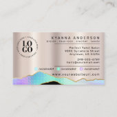 Haarsalon, Braid Stylist, Braiding,  Bronze Visitekaartje (Achterkant)