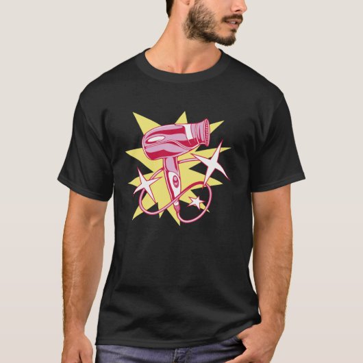 Haarsalon Droger T-shirt (Voorkant)