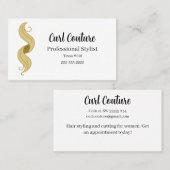 Haarsalon gepersonaliseerd Visitekaartje (Voorkant / Achterkant)