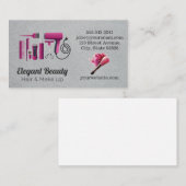 Haarsalon Gereedschap | make-up voor schoonheid Visitekaartje (Voorkant / Achterkant)