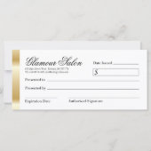 HAARSALON GIFT-CERTIFICAAT (Achterkant)