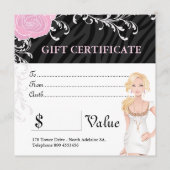 HAARSALON GIFT-CERTIFICAAT (Achterkant)