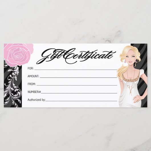 HAARSALON GIFT-CERTIFICAAT (Achterkant)