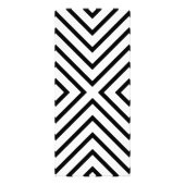 Haarsalon Gouden Schaar Bloemen Strepen Prijslijst Reclamekaart (Achterkant)