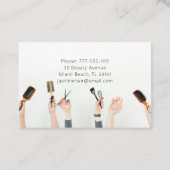 Haarsalon Hair Stylist Minimalist Visitekaartje (Achterkant)