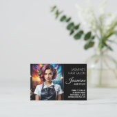 Haarsalon Hair Stylist Visitekaartje (Staand voorkant)