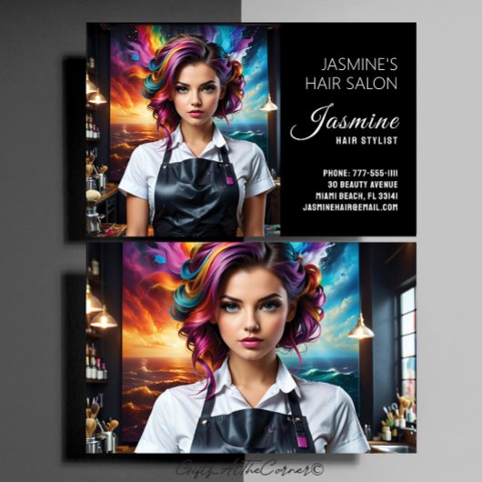 Haarsalon Hair Stylist Visitekaartje