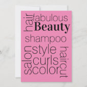 haarsalon, kaart (Voorkant)