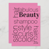 haarsalon, kaart (Voorkant / Achterkant)