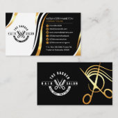 Haarsalon, kapperszaak, salon, met gratis Logo Visitekaartje (Voorkant / Achterkant)