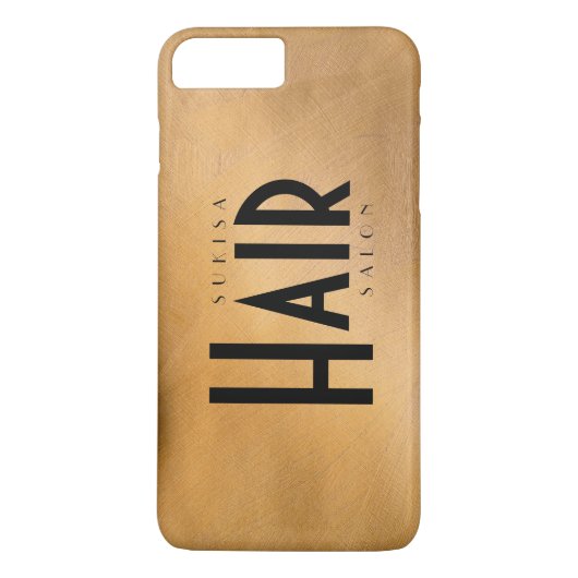 Haarsalon Koper Metallic Case-Mate iPhone Case (Achterkant)