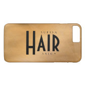 Haarsalon Koper Metallic Case-Mate iPhone Case (Achterkant (Horizontaal))