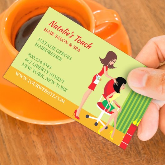 Haarsalon met afspraak Visitekaartjes Afsprakenkaartje