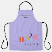 Haarsalon met grote typografie-schaar schort (Voorkant)