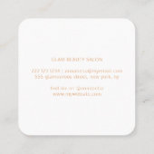 Haarsalon moderne elegante kapper afsprakenkaartje